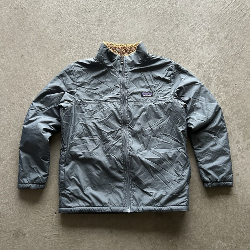 Patagonia Kids'‎ 4-in-1 Everyday Jacket Size XL Gray Brown Reversible 68035FA22